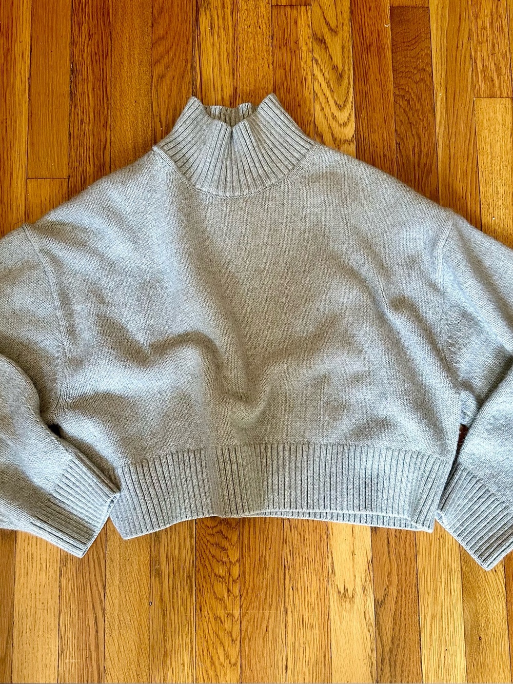 H and M Cropped Mock Neck Sweater